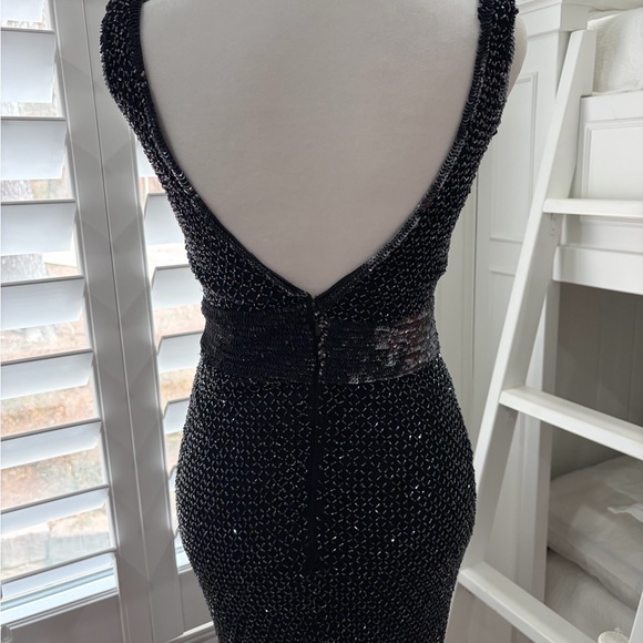 Mac Duggal Embellished Gown in Gunmetal - Picture 9 of 12
